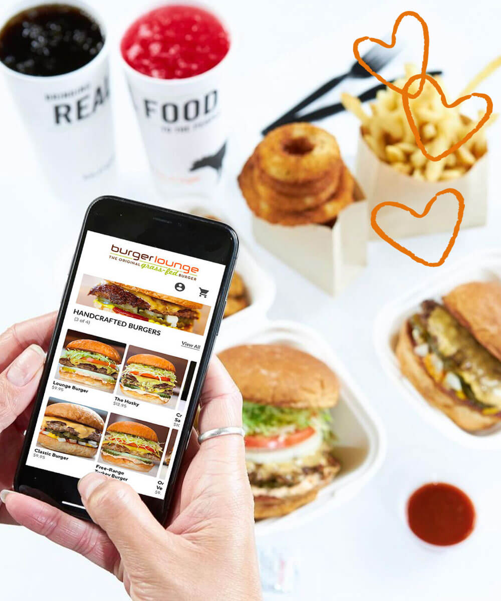 Burger Lounge App for both Apple and Android Devices - Mobile Version