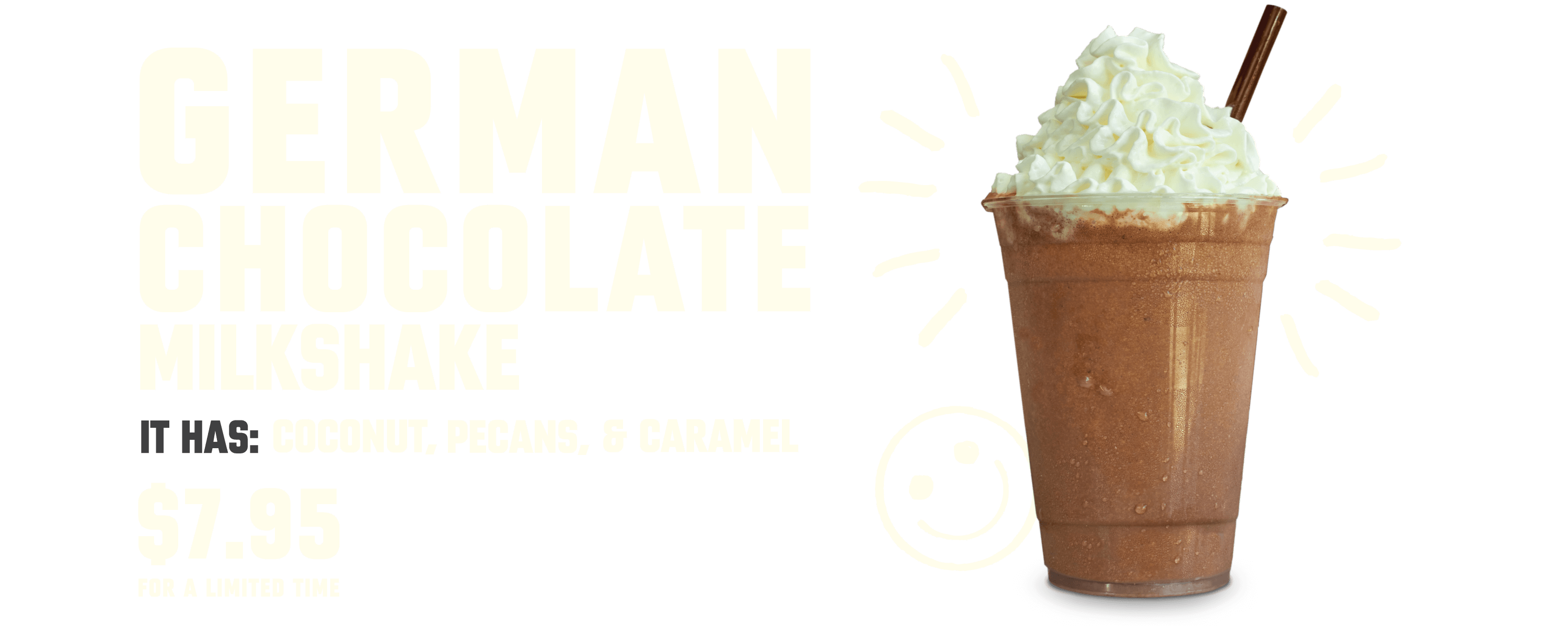 Available For a Limited Time: Burger Lounge German Chocolate Shake - Desktop Version