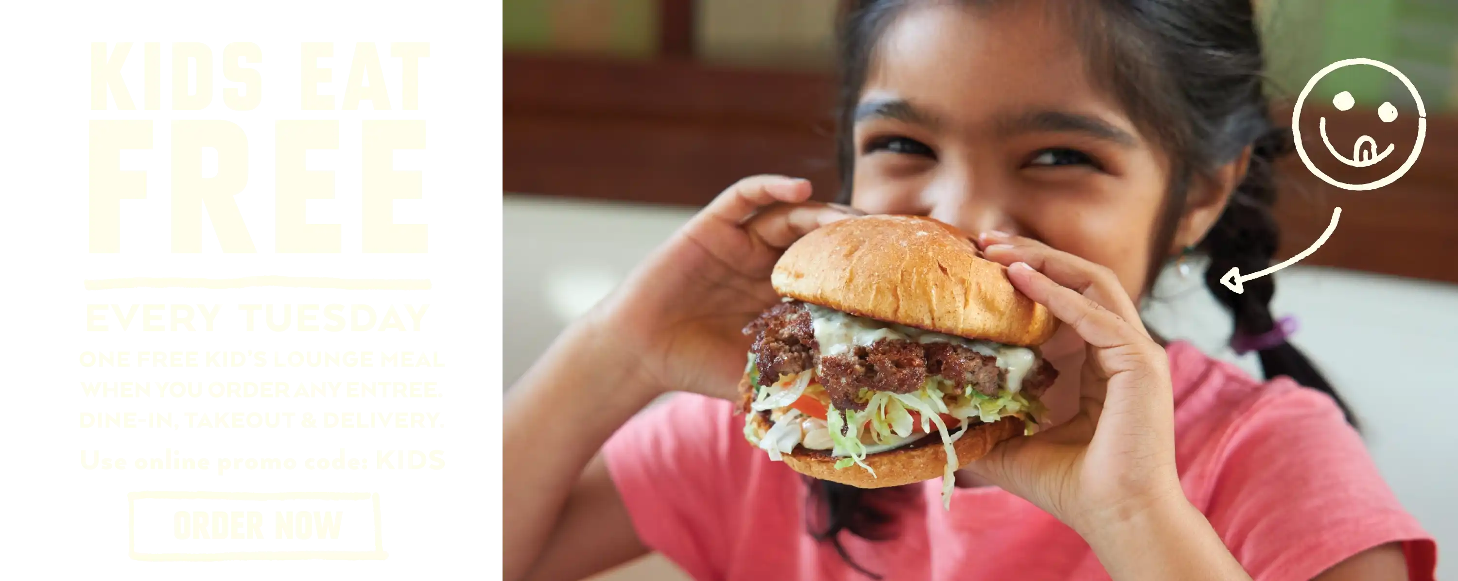 Kids Eat Free at Burger Lounge Every Tuesday! - Desktop Version