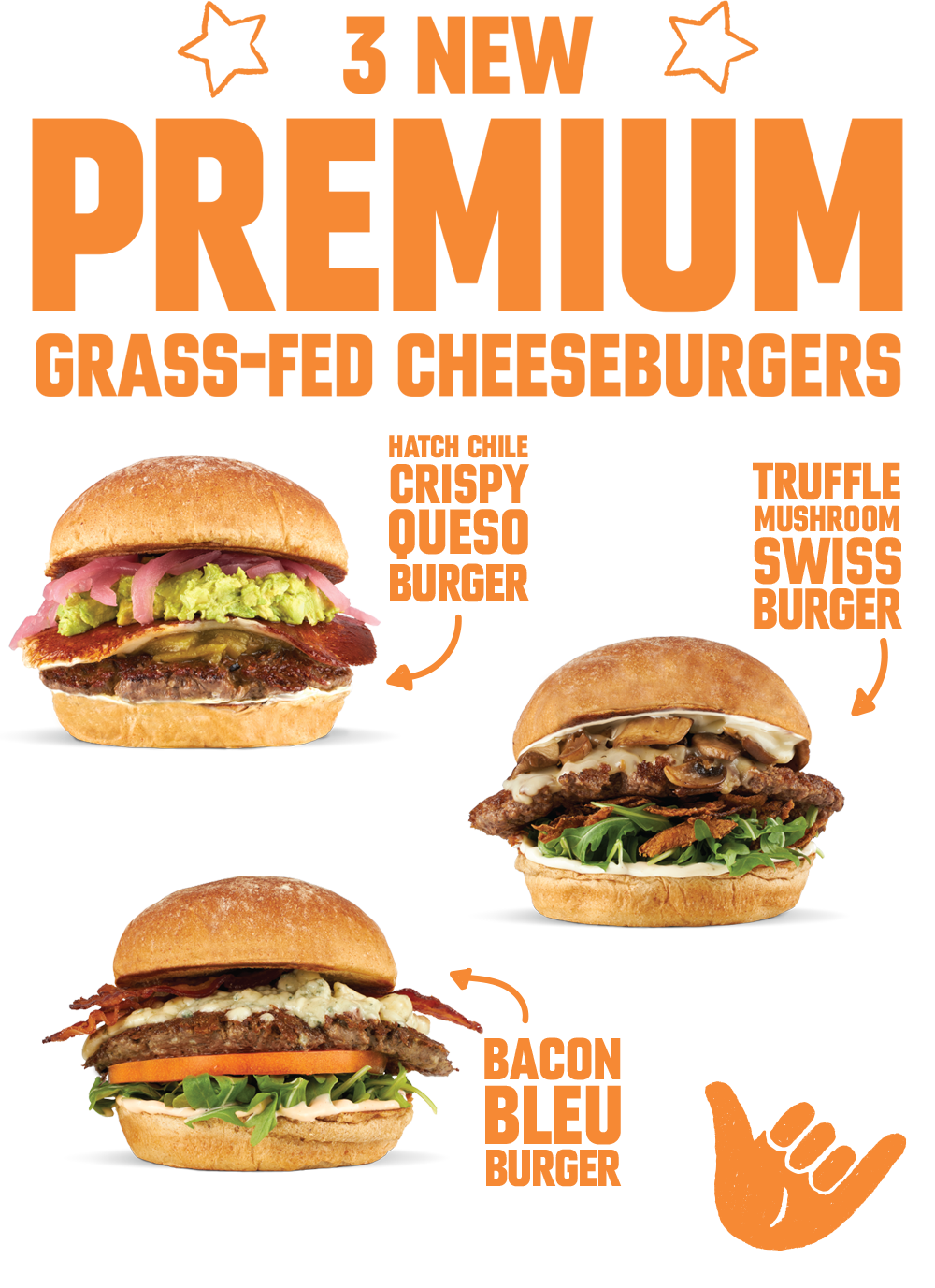 3 New Premium Burgers - Mobile Version