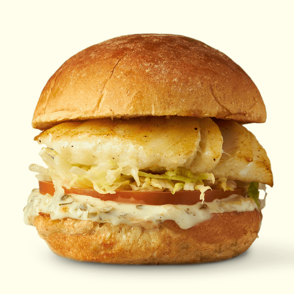 Grilled Cod Sandwich