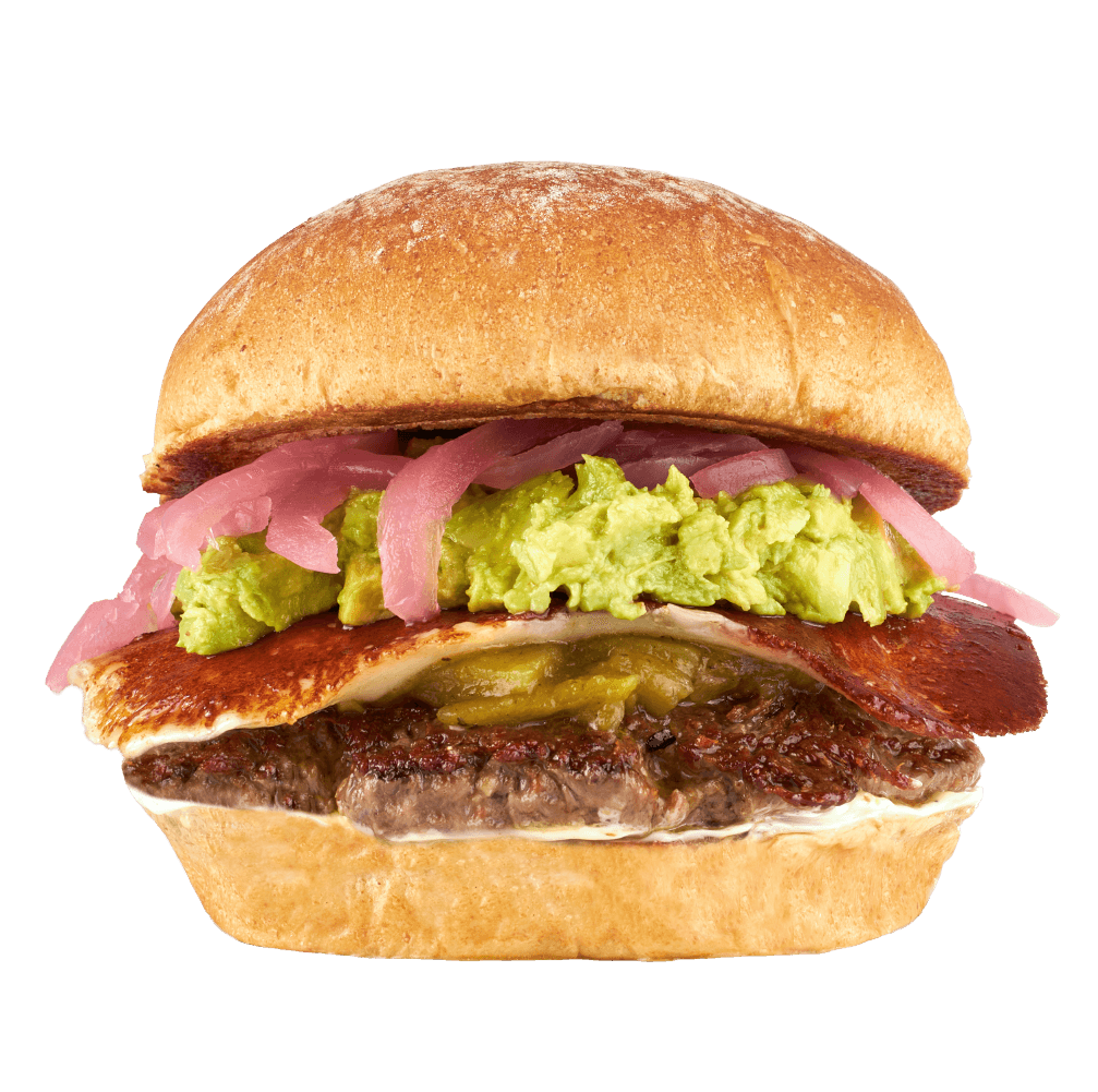 Crispy Queso Hatch Chile Burger